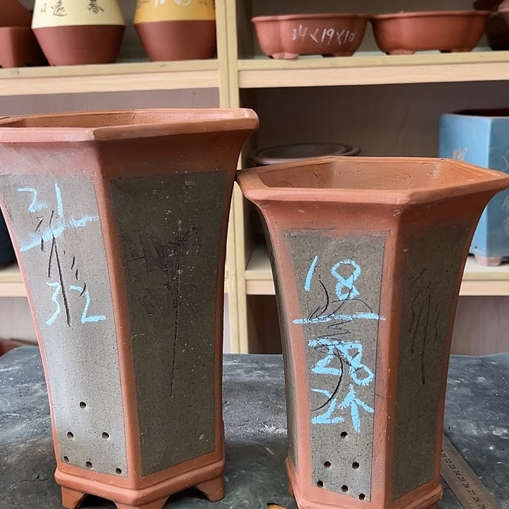 紫砂花盆，透气花盆