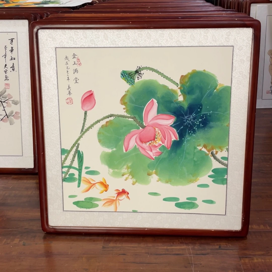国画带框尺寸63*63厘米
