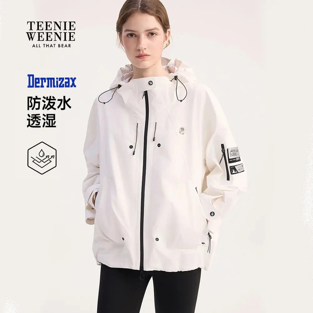 *TeenieWeenie小熊女装外套25秋新简约大方白色上衣女TTJJ254T01T