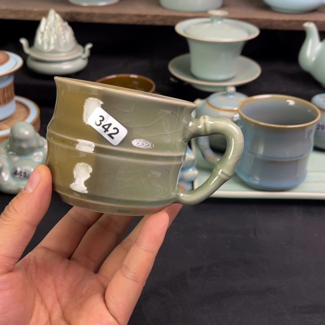 【闪购商品】窑变汝瓷竹节咖啡