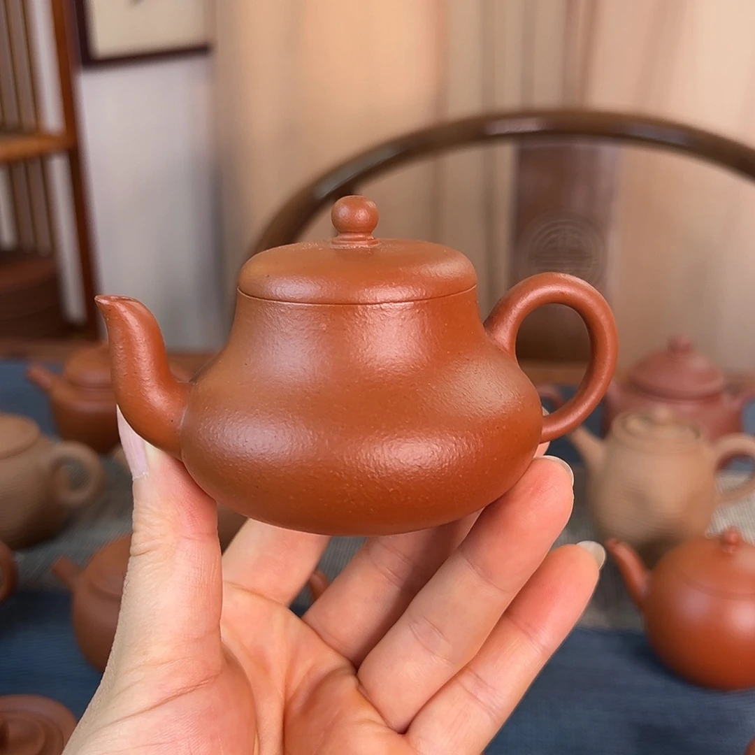 茶壶紫砂精品原矿 君德 生砂朱泥 120cc