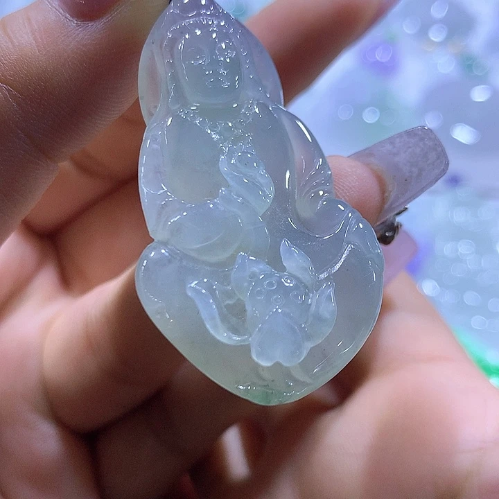 翡翠未镶嵌颈饰天然翡翠A货吊坠