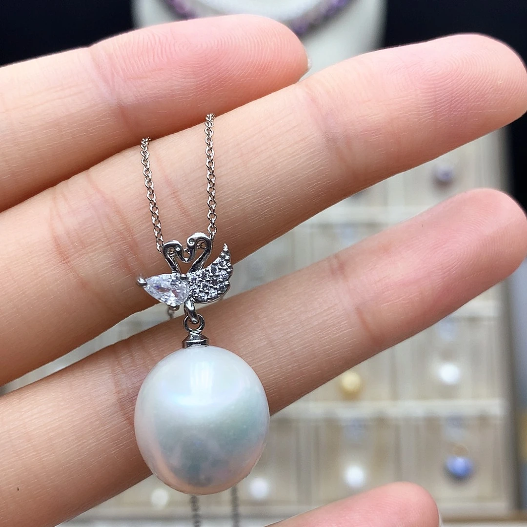 颈饰合金淡水珍珠