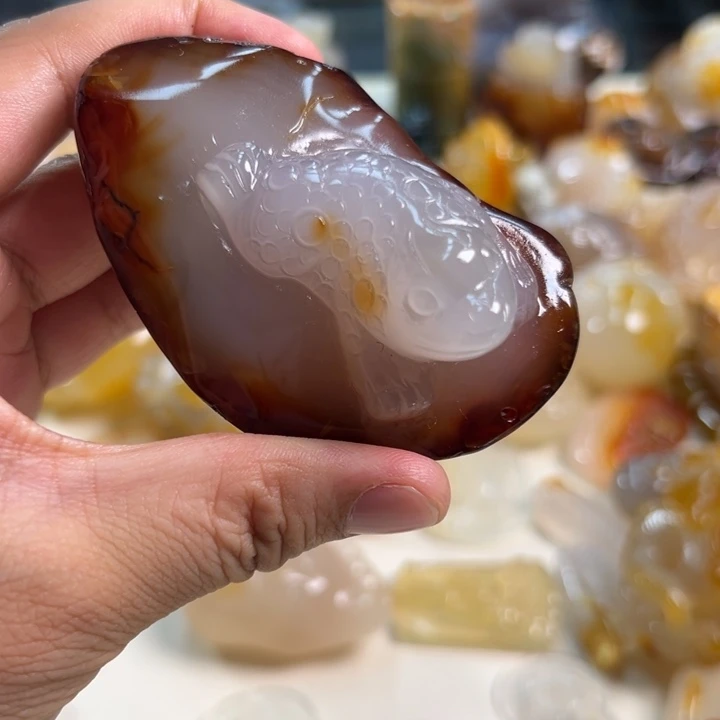 玛瑙/玉髓吊坠(不含链)未镶嵌
