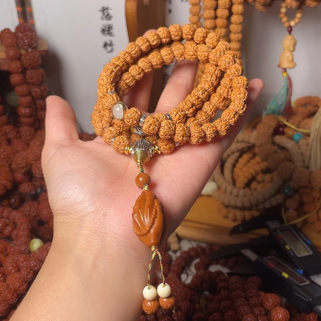 感***缘金刚菩提手串原皮多圈
