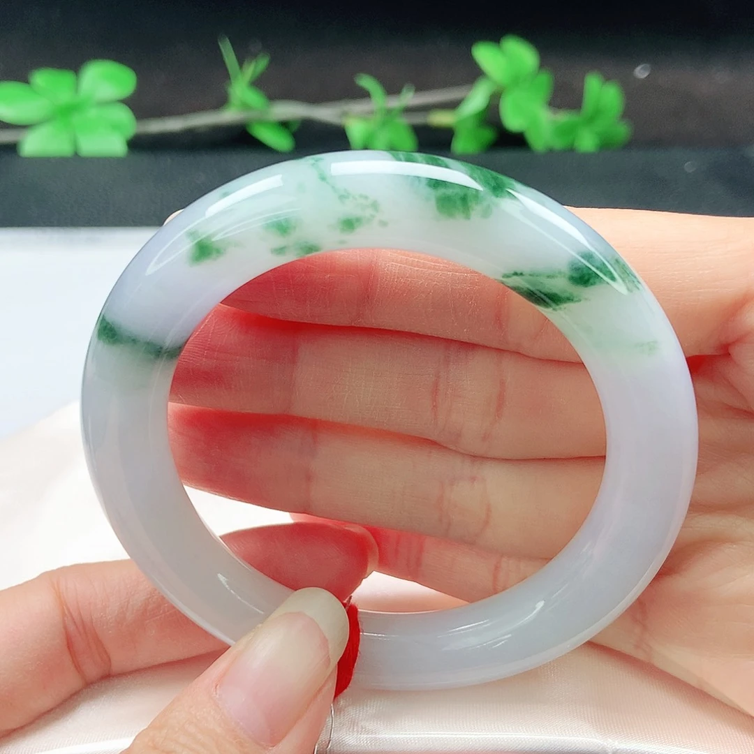 未镶嵌手镯（圆镯）翡翠55圆