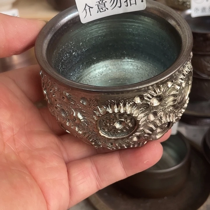 娇***虎杯子陶柴烧纯手工796