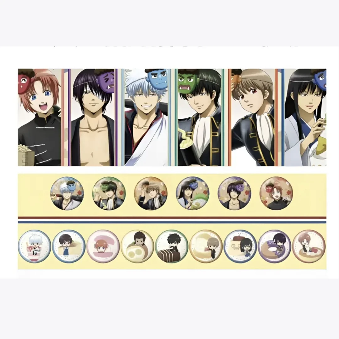 银魂 招财猫卡拉OK联动 正比Q版吧唧徽章（默认代拆）