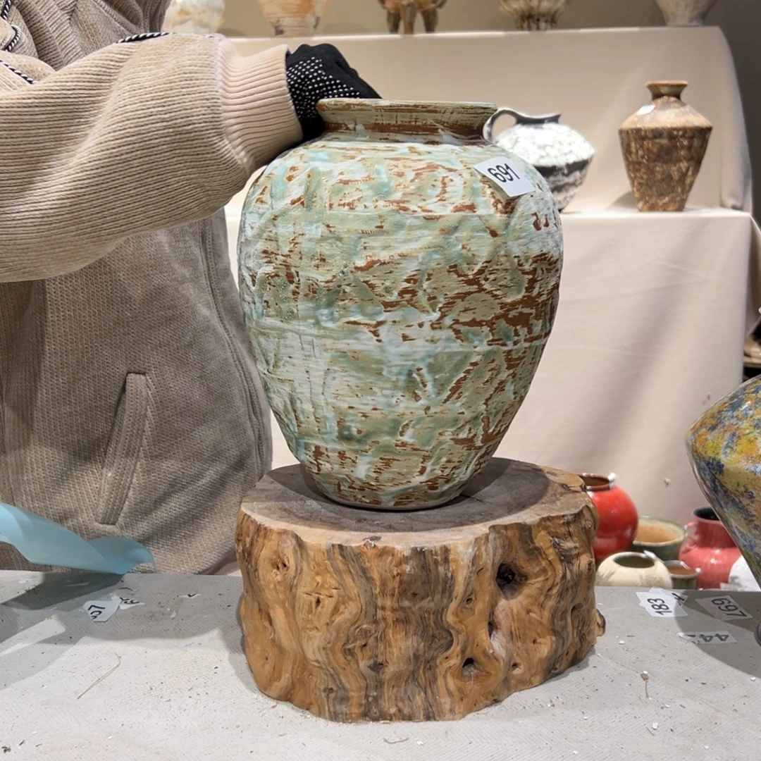 景德镇高温陶瓷797挂亲密度花瓶