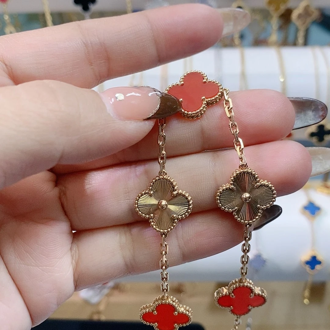 玛瑙/玉髓手链18K金镶嵌