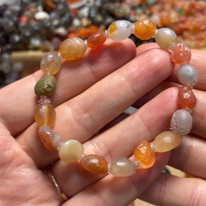 玛瑙/玉髓合金手链