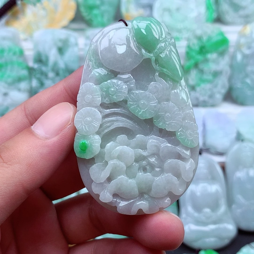 翡翠未镶嵌颈饰翡翠吊坠