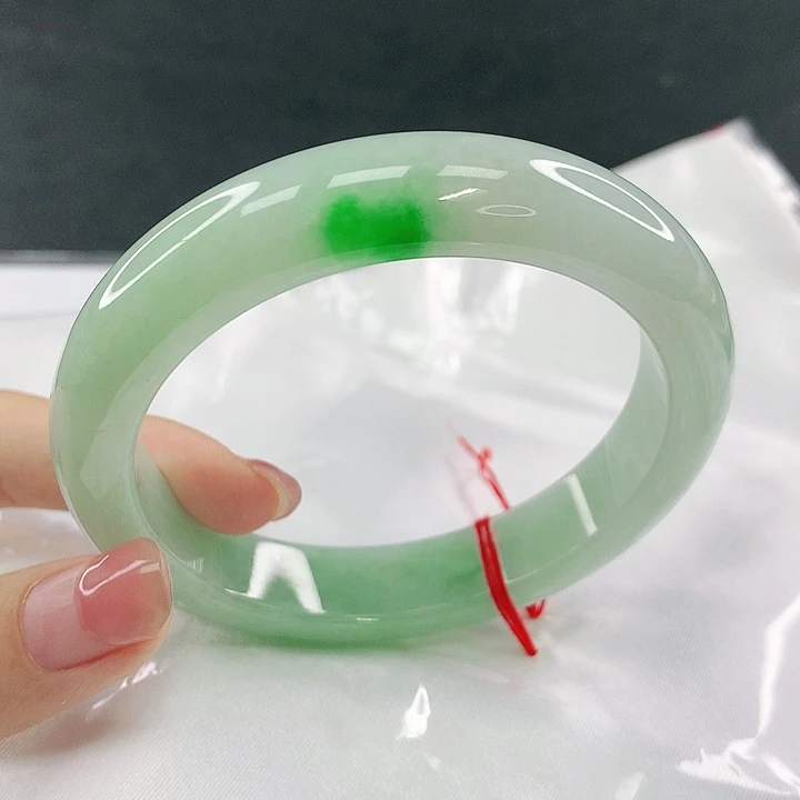 翡翠未镶嵌手镯圈59，00042