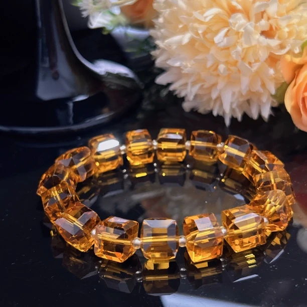 A119 卡10切割黄水手串[多样性发一]