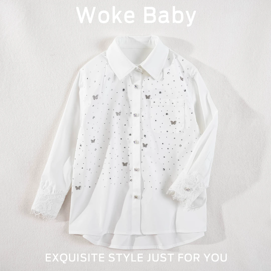 现货【BO专属】2025女童春季新款上衣衬衫F086