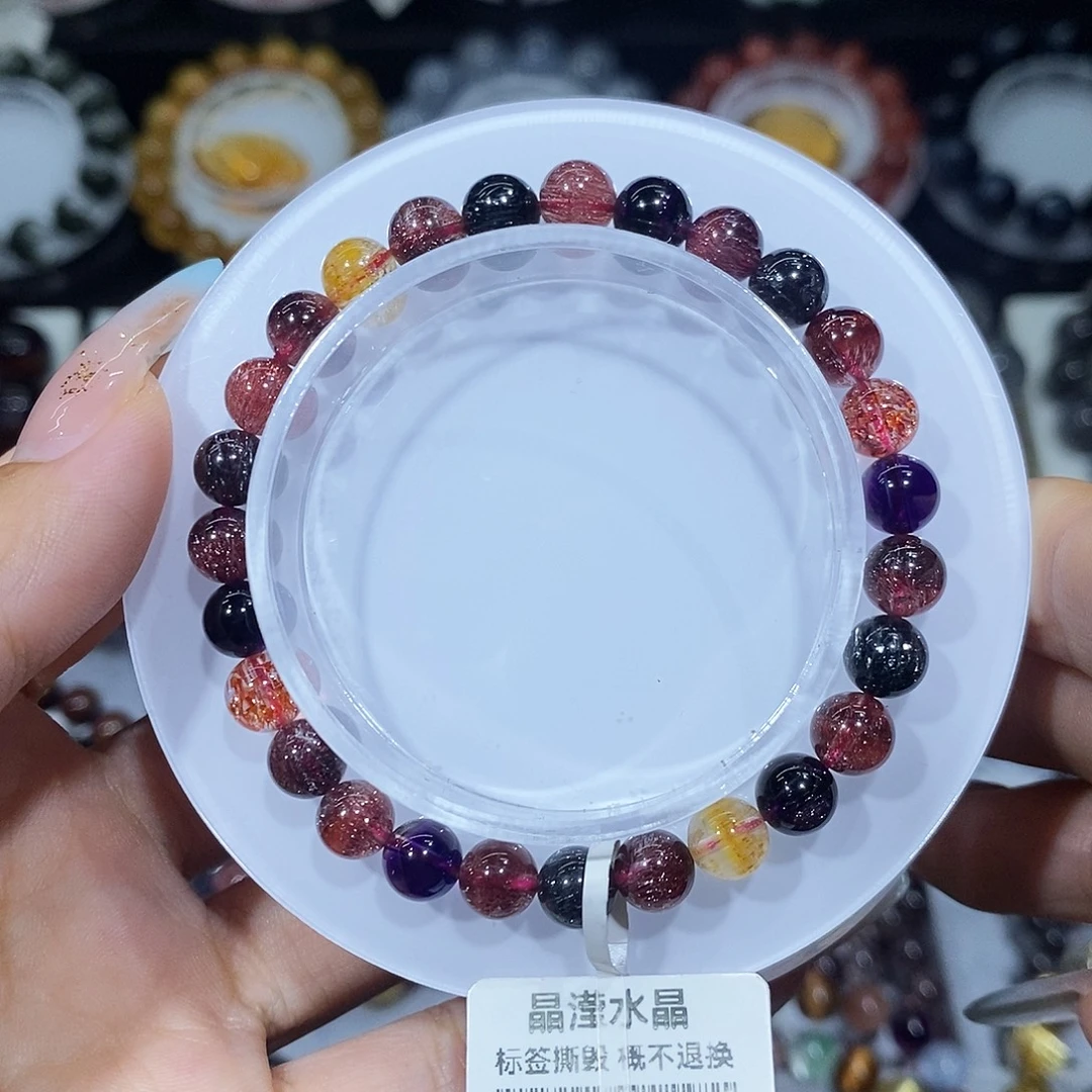 未镶嵌手串水晶黑加仑6