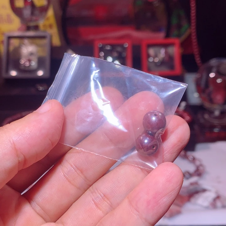 荣***哥天然辰砂原矿单珠