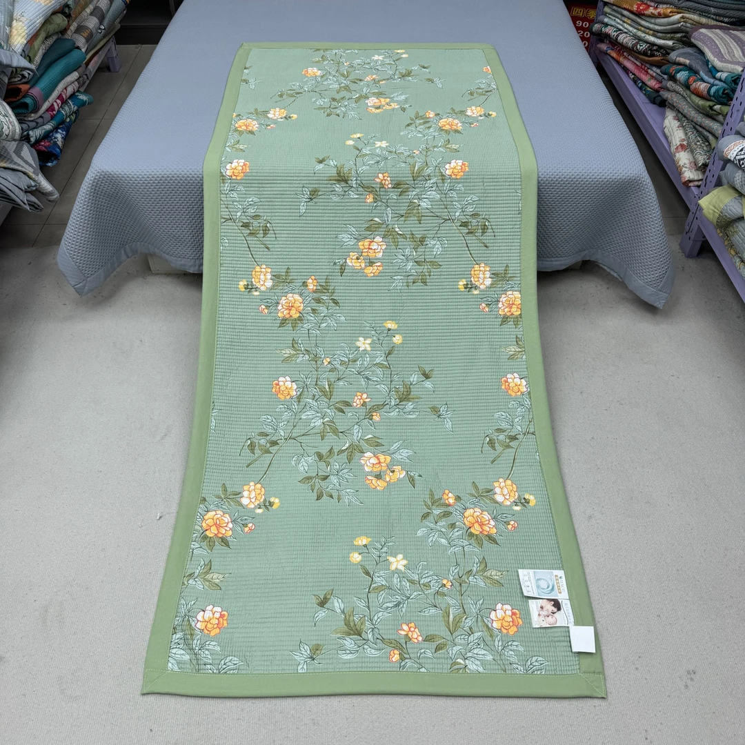 陌上花开90*220cm加厚床盖天丝凉席四季沙发垫学生宿舍床垫可水洗