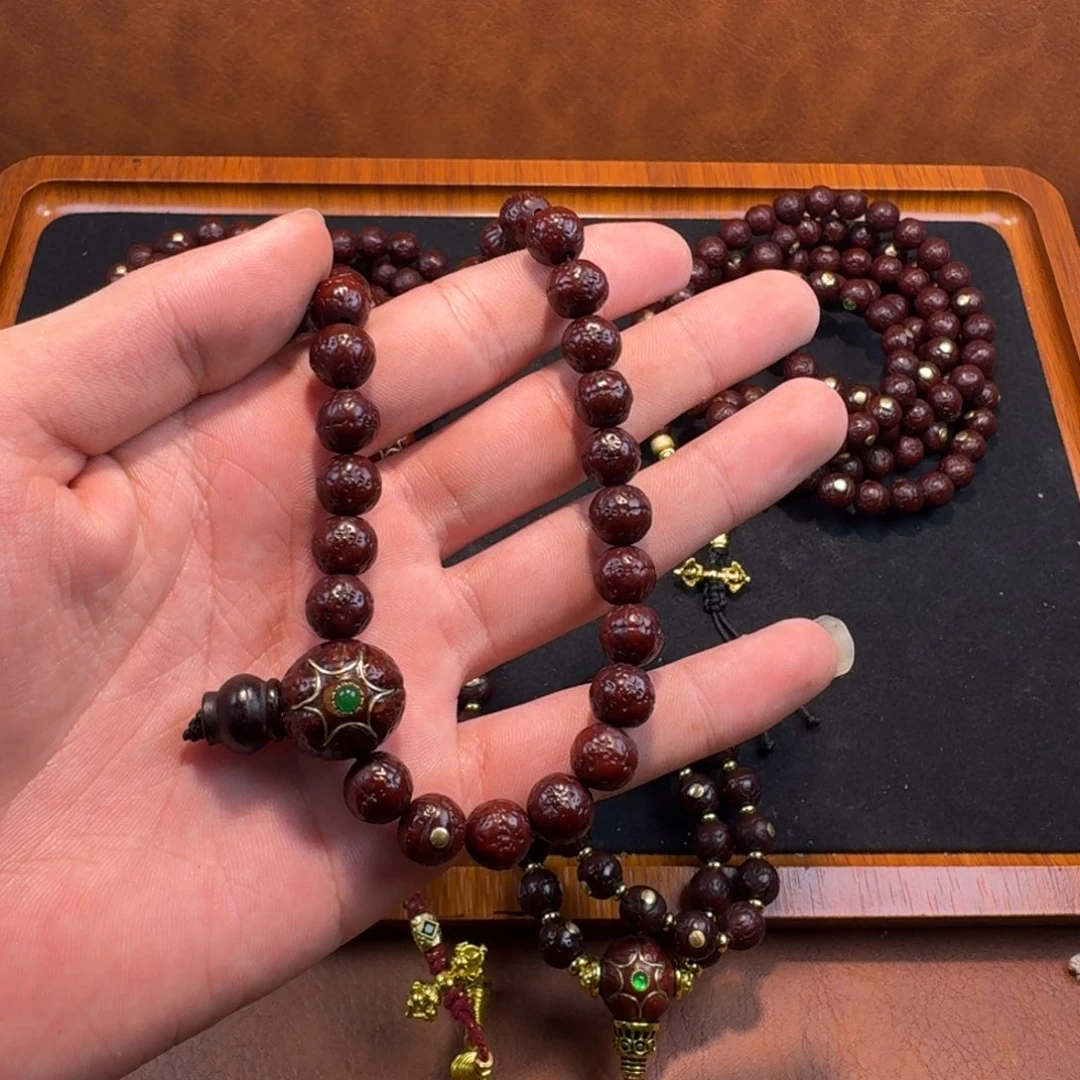 凤眼菩提吊坠镶嵌手持普 9+