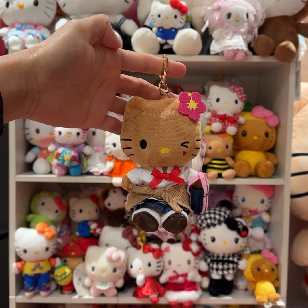 毛绒黑皮学生妹kt挂件