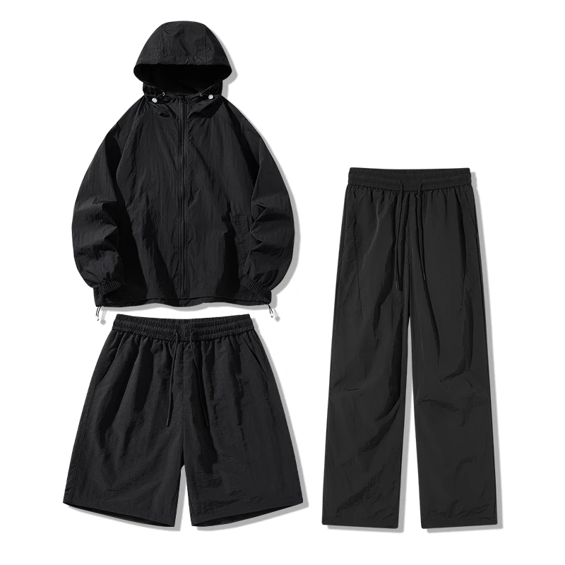 【超值防晒三件装】山系专业防晒衣男女工装户外薄款套装T