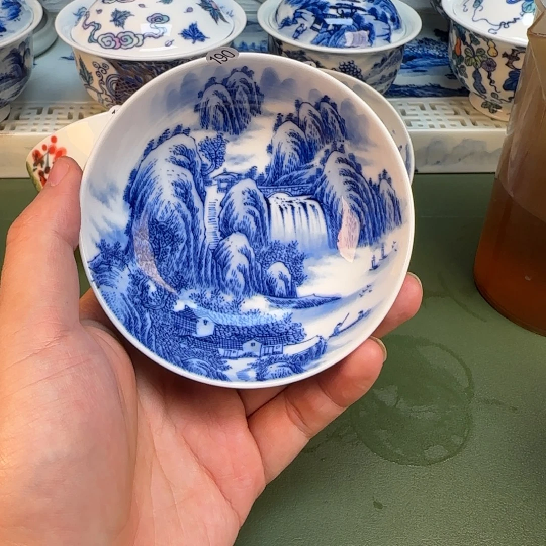 彦祖纯手工手绘茶具190