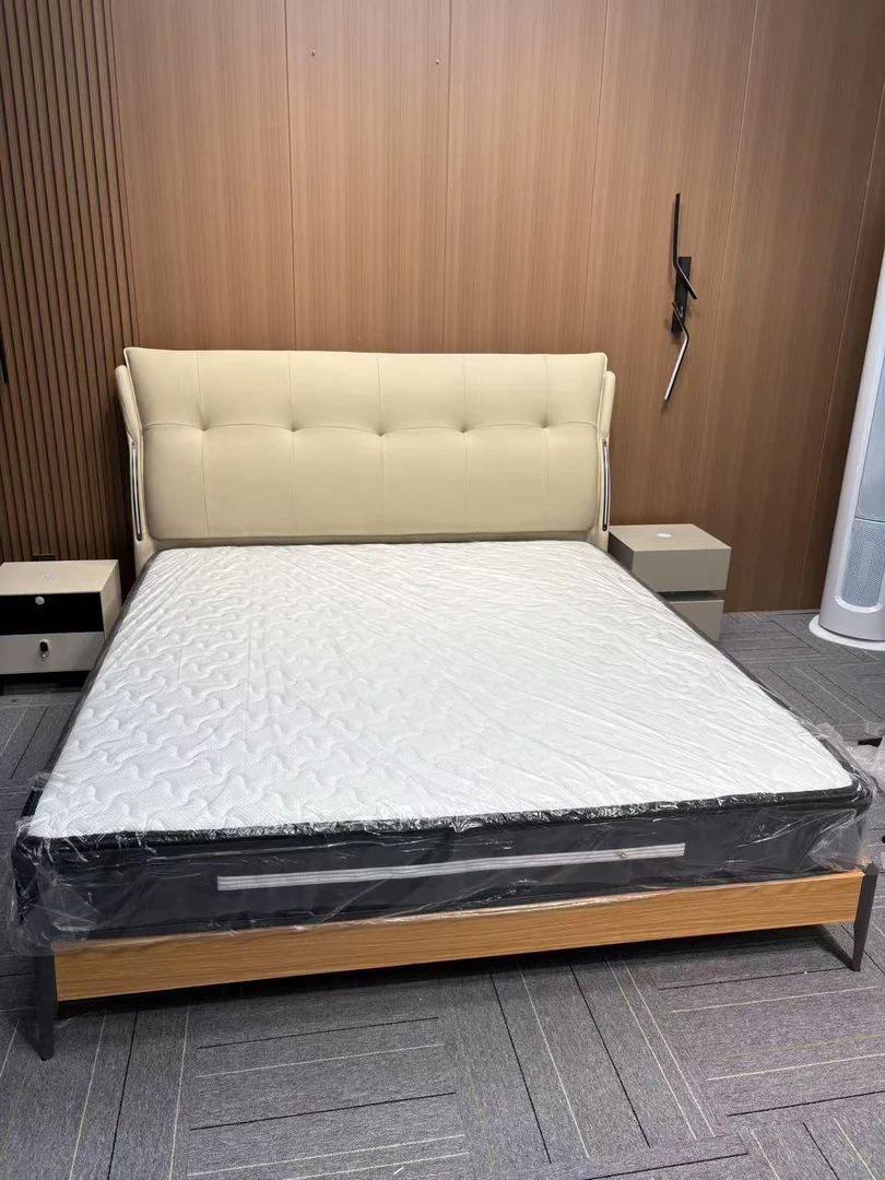 双人床小户型床1.8米x2主卧大床儿童床储物床婚床老虎脚大床