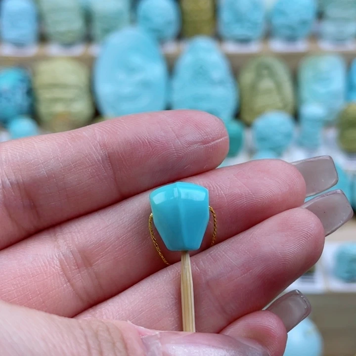 绿松石未镶嵌珠宝奇石10.2mm