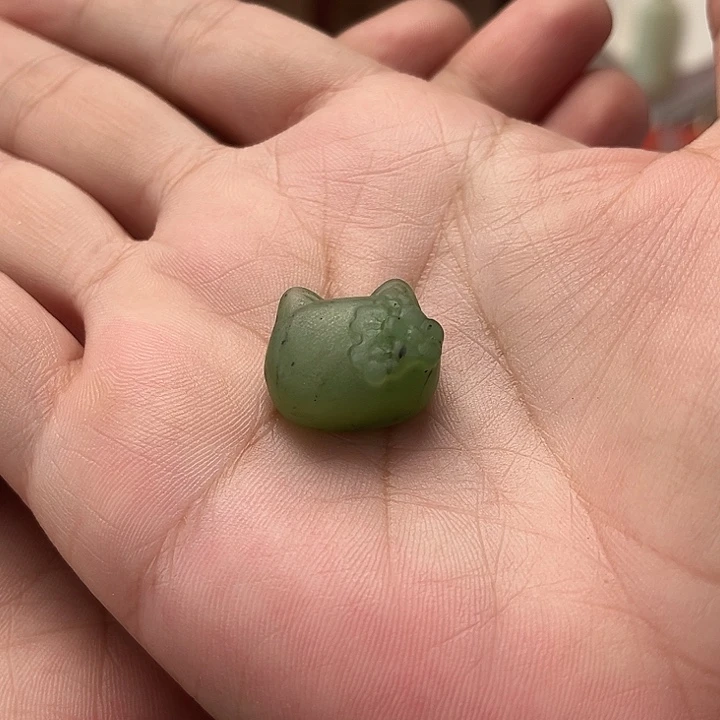 颈饰未镶嵌和田玉Kitty猫