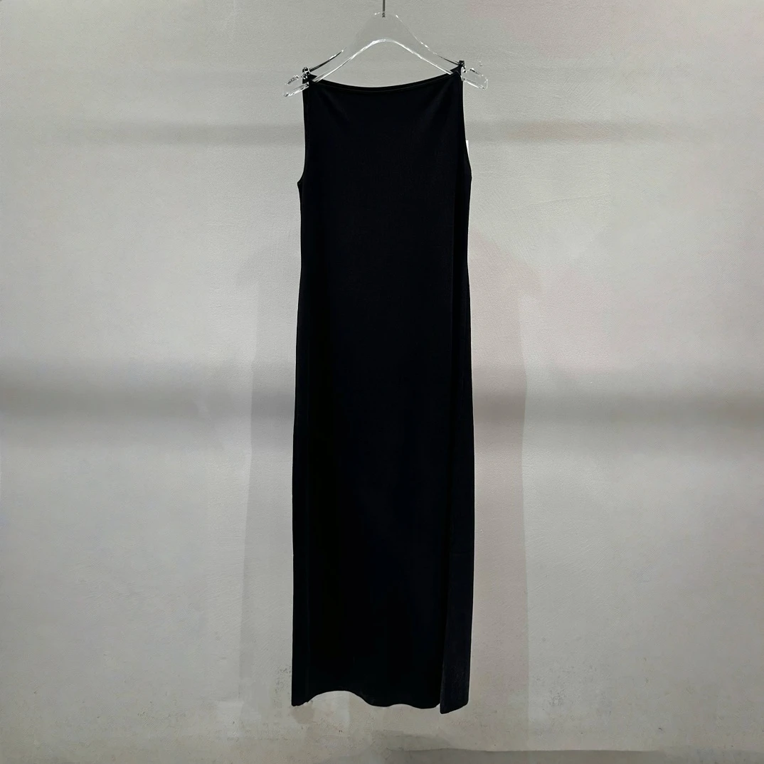 连衣裙25年春款气质针织背心裙9875