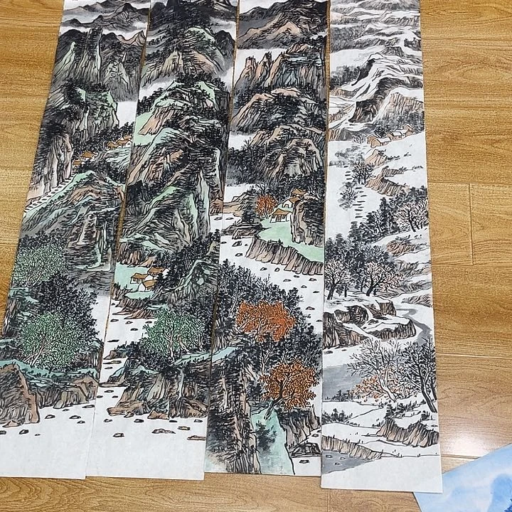 郑***罡姜奇老师山水作品