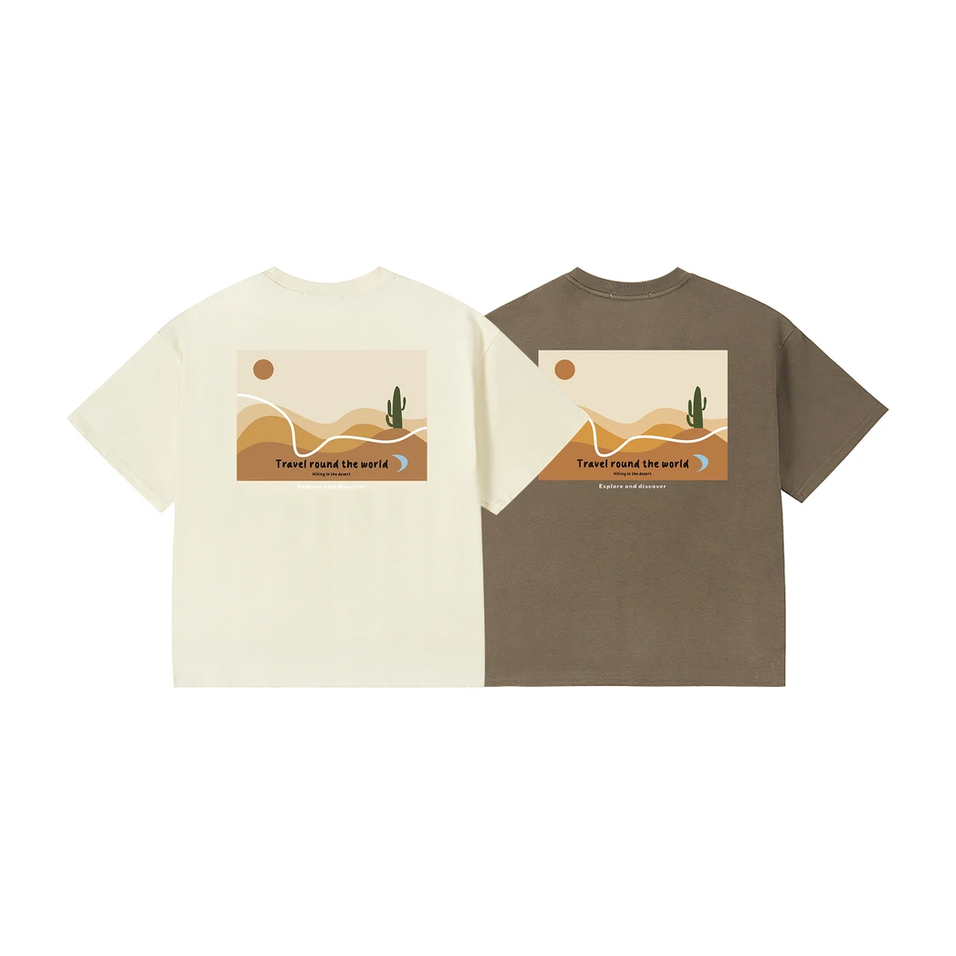 吉米妈童装25夏季趣凉感防晒"中国地理"T恤儿童洋气亲子G905C693