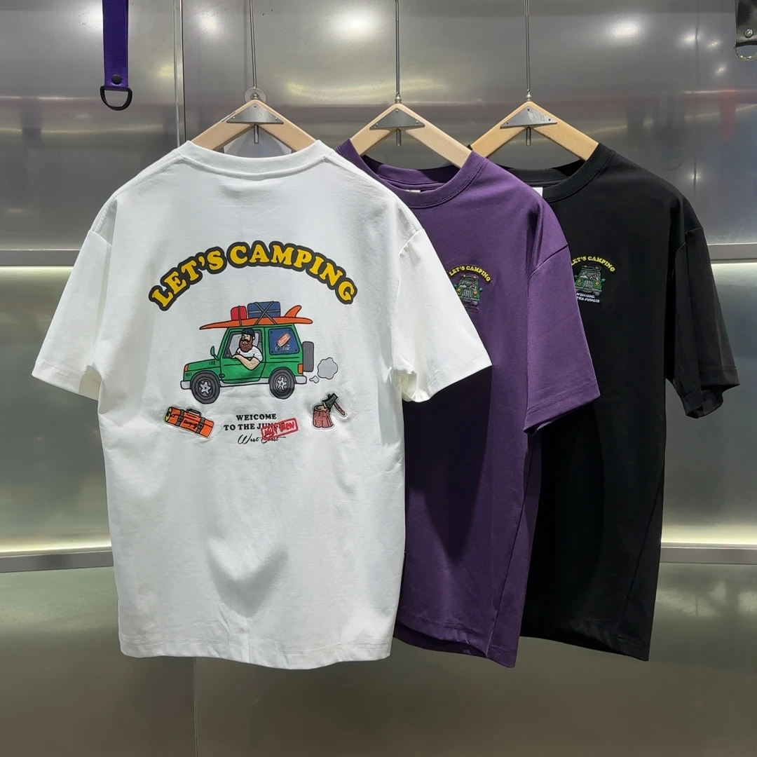 965新款时尚百搭男女同款短袖 6055