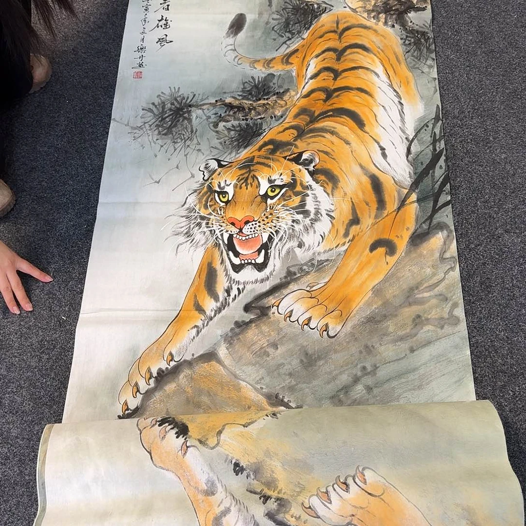 纯手绘国画作品好看四尺