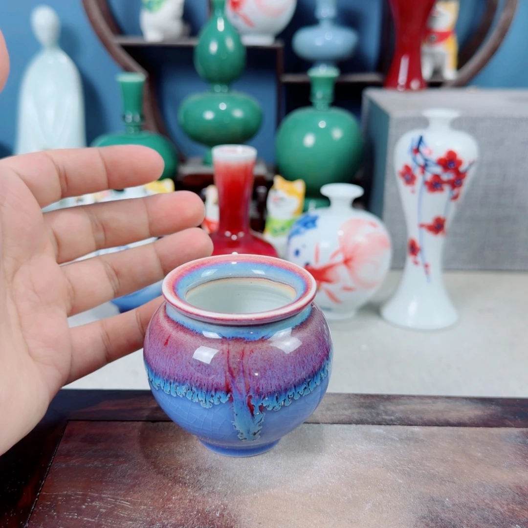 陶瓷手工小花器摆件