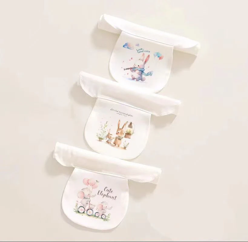 隔汗巾吸汗巾卡通纯棉四层纱布24*34cm