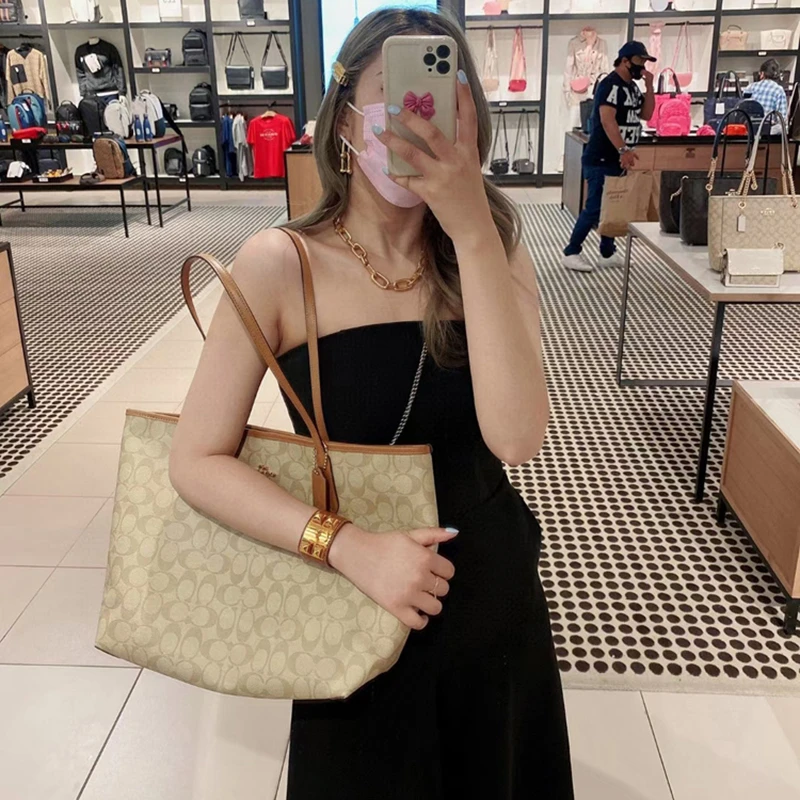 寇的Ct30拉链款大托特女包30*27*11cm