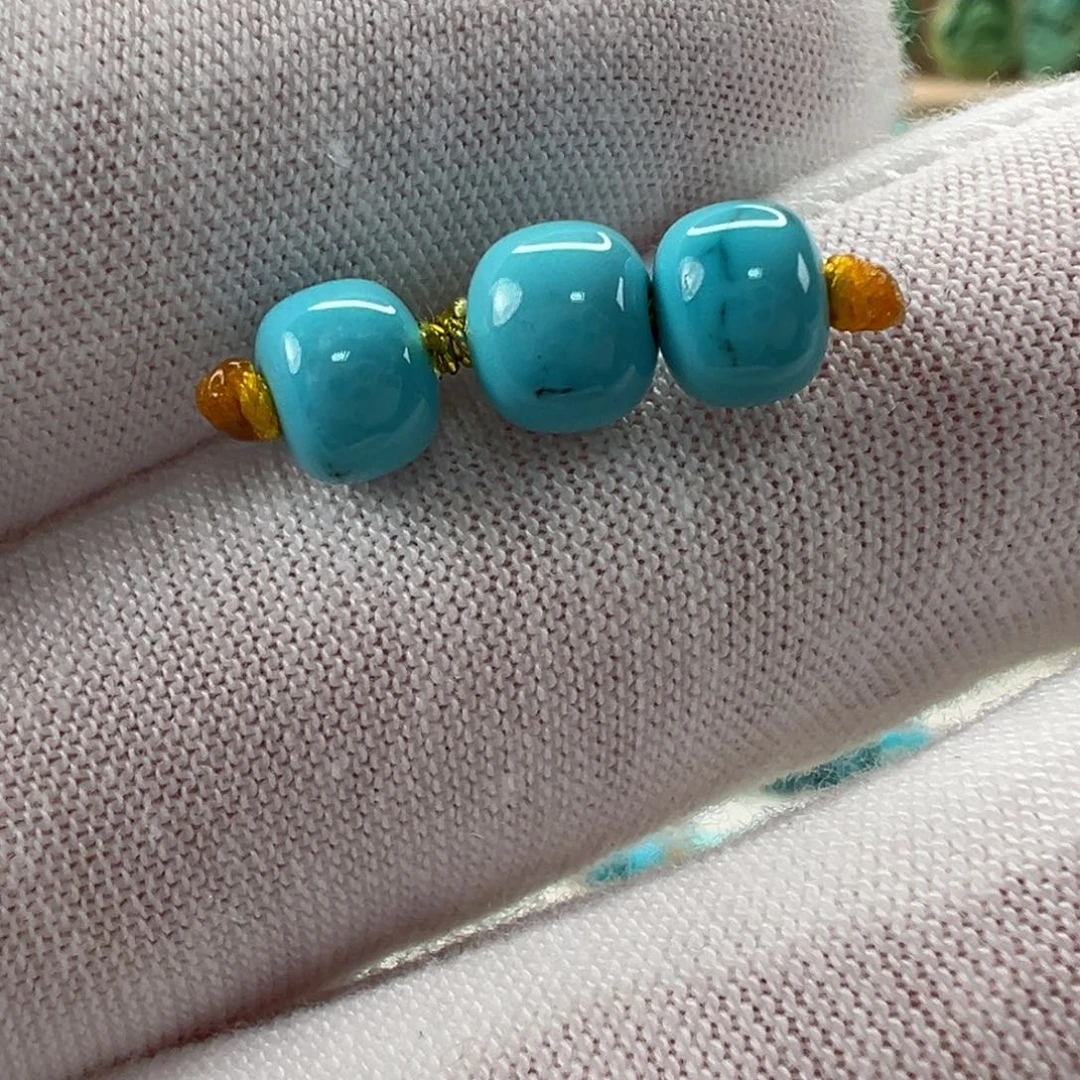 未镶嵌绿松石配饰6.4mm