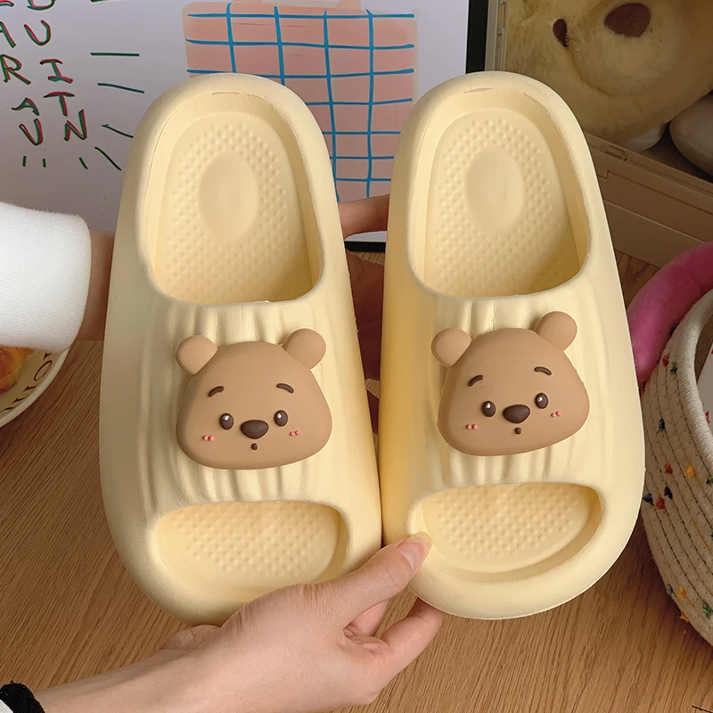 可爱小熊网红男女情侣eva拖鞋女夏季外穿居家防滑室内凉拖鞋 假日