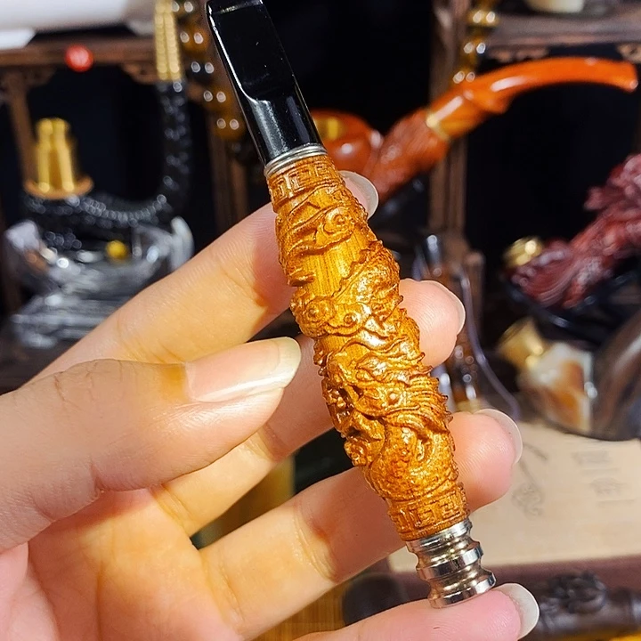 高端定制金丝楠烟嘴