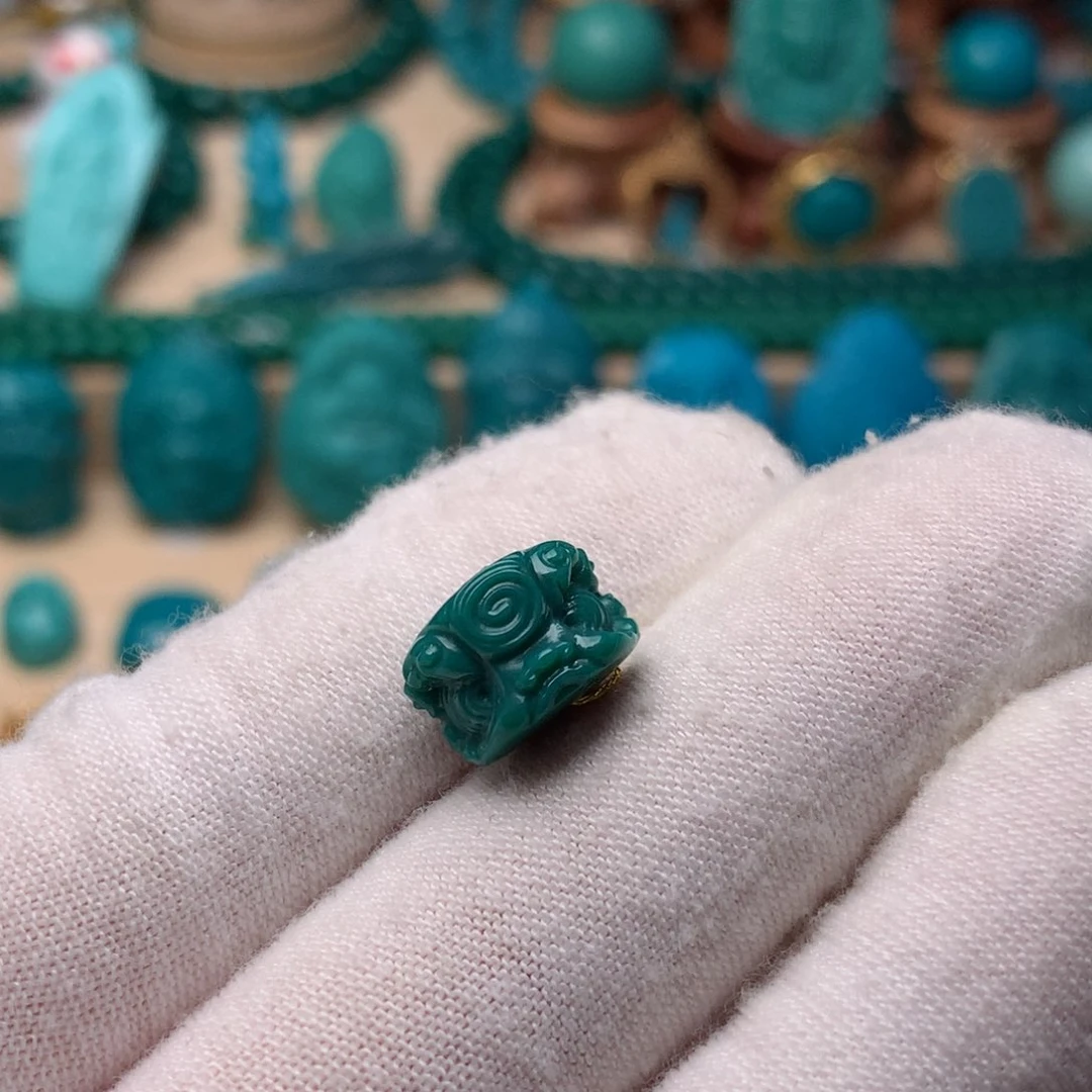 未镶嵌绿松石珠宝奇石12mm