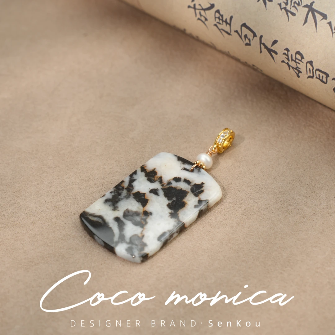 【小霞珠宝】无事牌吊坠珍珠气质轻奢百搭国风古风AS390