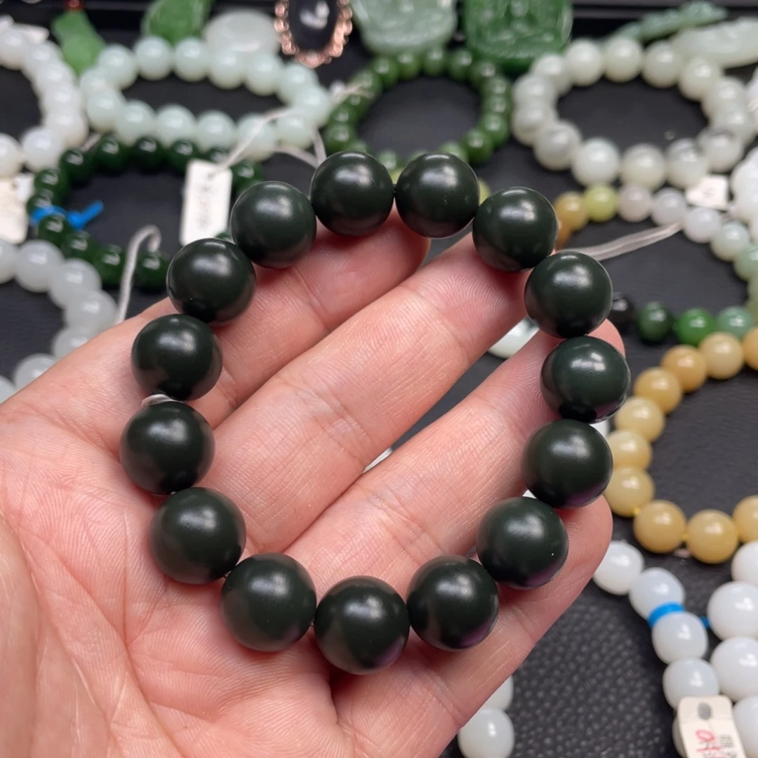 和田玉未镶嵌手链