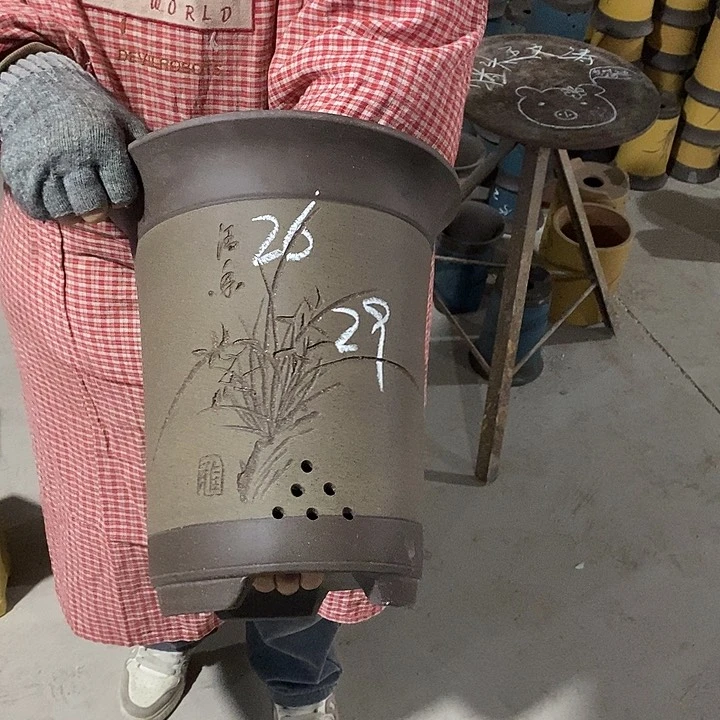 紫砂花盆紫砂花盆