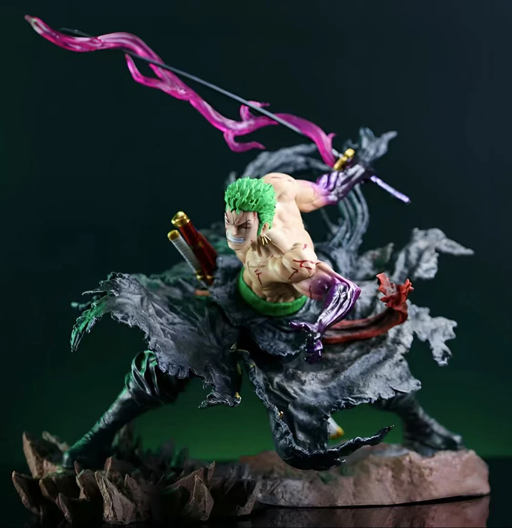 海贼王IU浴血索隆  优质手办双头雕模玩摆件