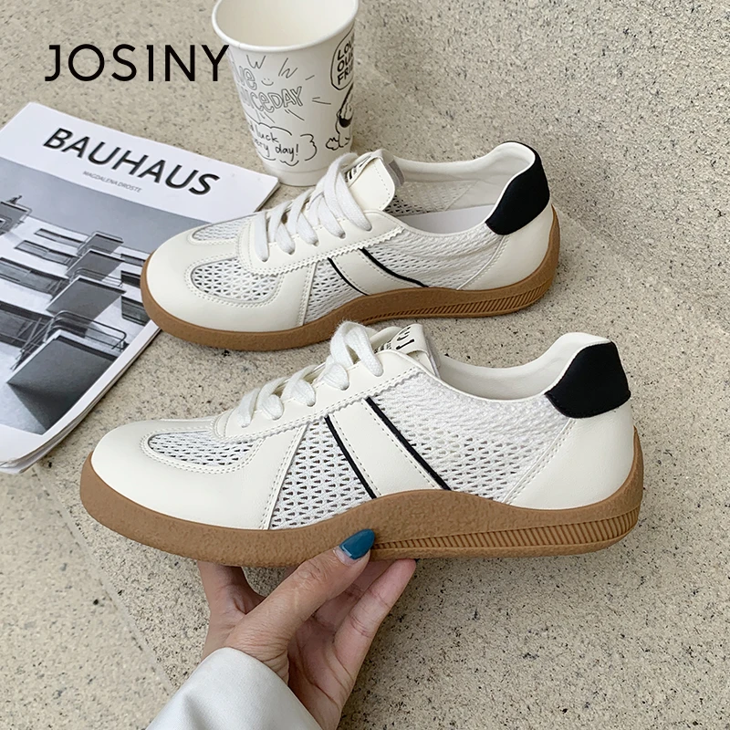 卓诗尼德训鞋女夏季新款秀气有型显瘦板鞋女透气网面鞋阿甘鞋薄款