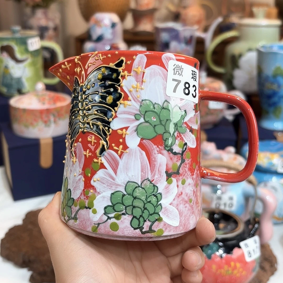 景德镇手绘高温釉下彩陶瓷茶具