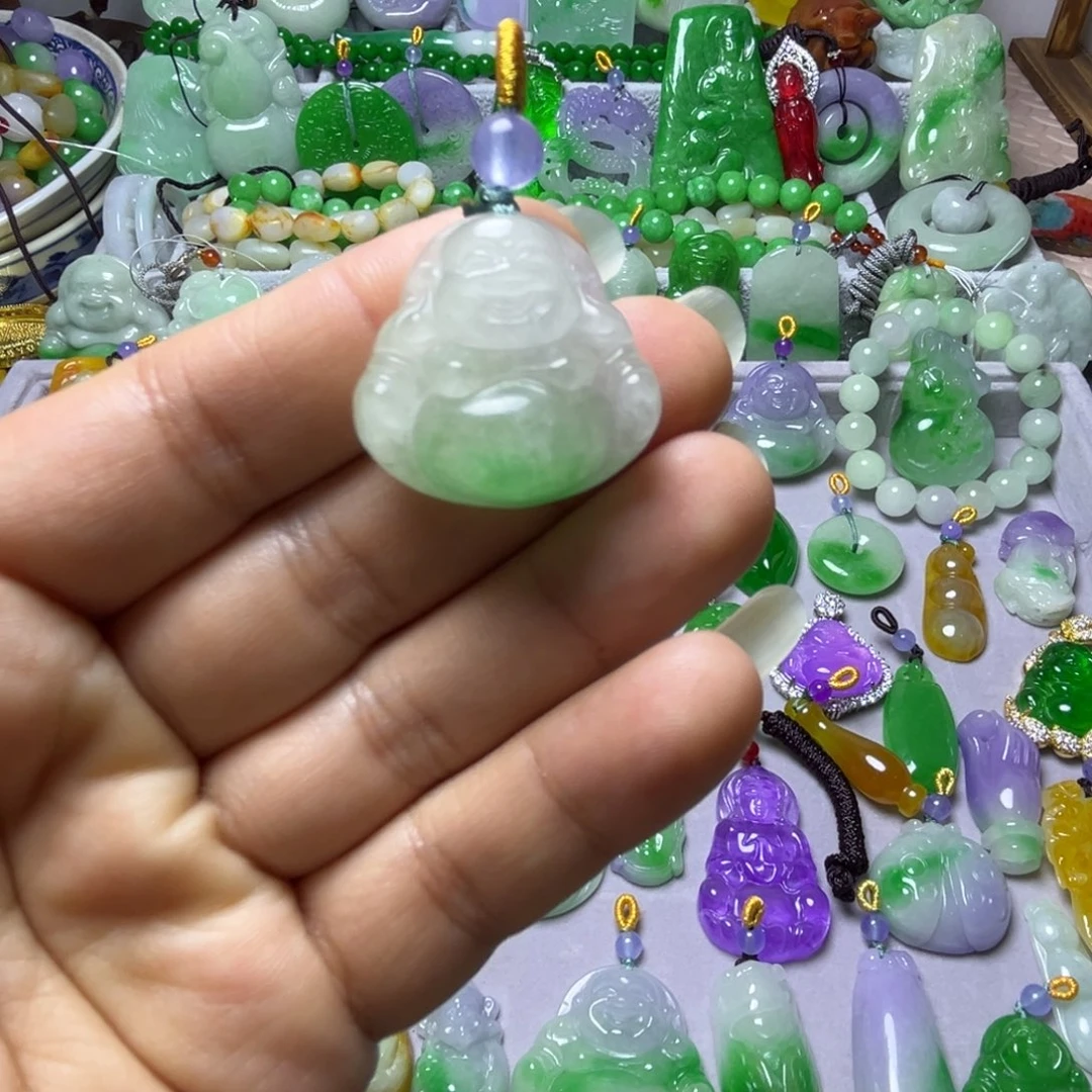 翡翠未镶嵌颈饰吊坠