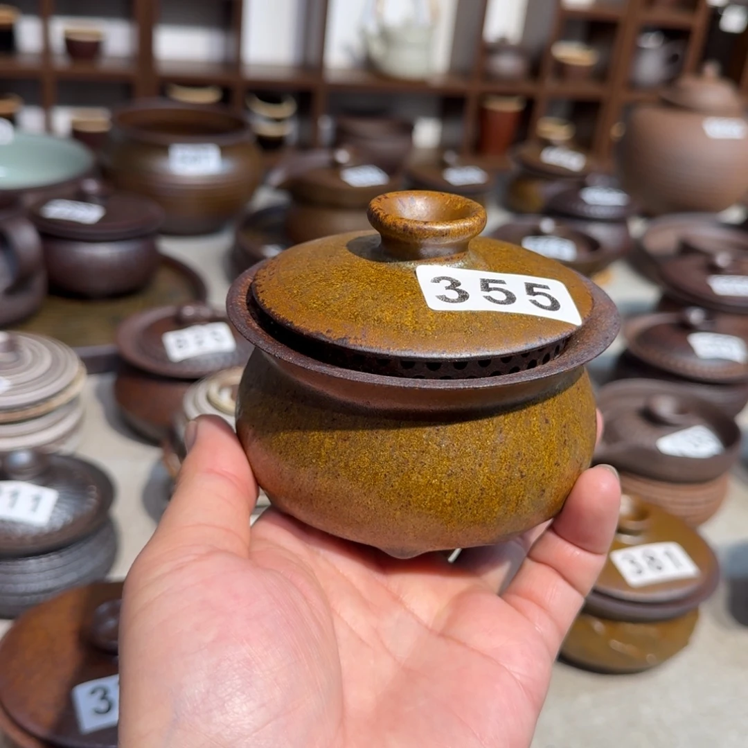 粗瓷茶具素色盖碗