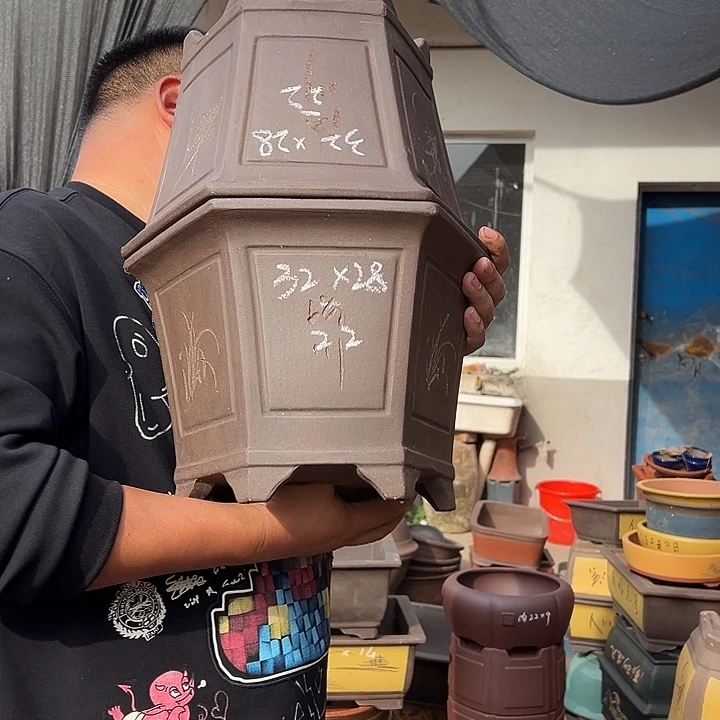 紫砂花盆紫砂花盆